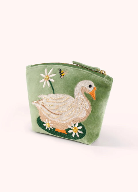 Powder VMP37 Velvet Mini Pouch Garden Goose