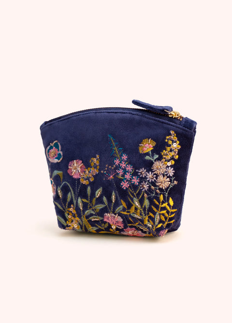 Powder VMP42 Navy Floral Hedgerow Mini Pouch