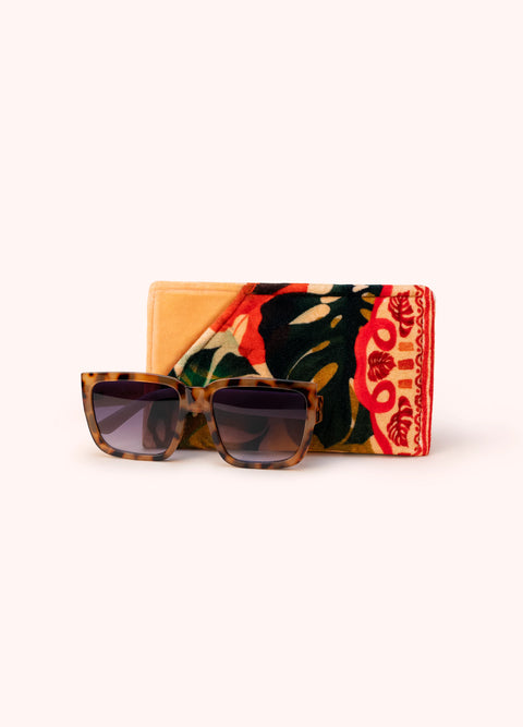 Powder VSP21 Velvet Sunglasses Pouch - Exotic Leaves