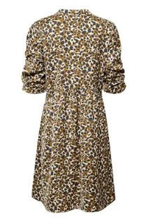 Saint Tropez Vanea Dress In Creme Pardus