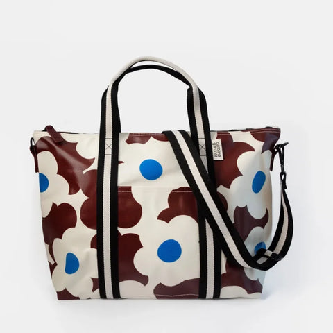 Caroline Gardner Gifts WEK113 Wine Flower Weekend Bag