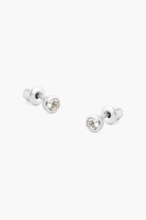 Tutti & Co EA535S White Topaz Stud Earrings