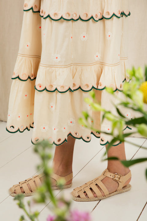 Bonte Winona Dress In Ecru Multi