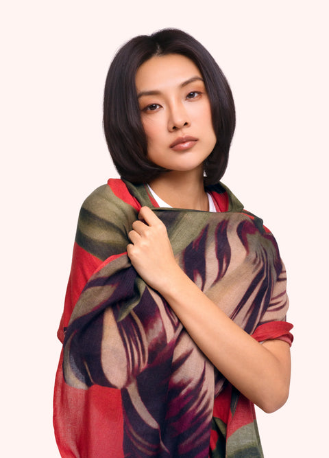 Powder WWS7 Tulip Wool Mix Scarf