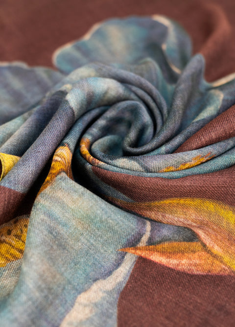Powder WWS8 Iris Wool Mix Scarf