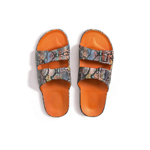 Freedom Moses Ziggy Chai Sandal In Orange Print