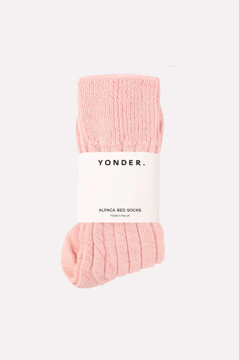 Yonder Alpaca Bed Socks In Blossom