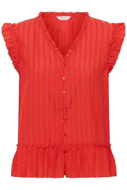 Part Two Aneka Top Poppy Red