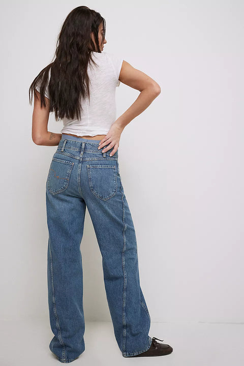 Free People Aster Straight Jean In Swarm