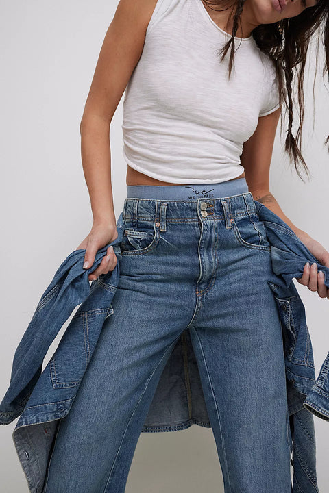 Free People Aster Straight Jean In Swarm