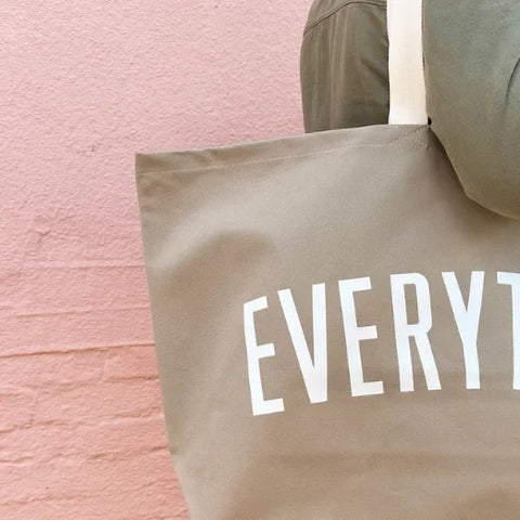 Alphabet Bags Everything - Stone REALLY Big Bag