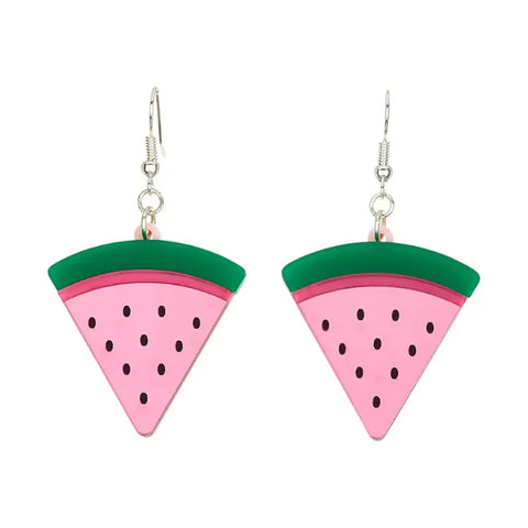 Little Moose BEERD WM Watermelon Dangly Earrings