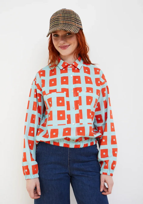 Dr Bloom Bingo Blouse In Blue