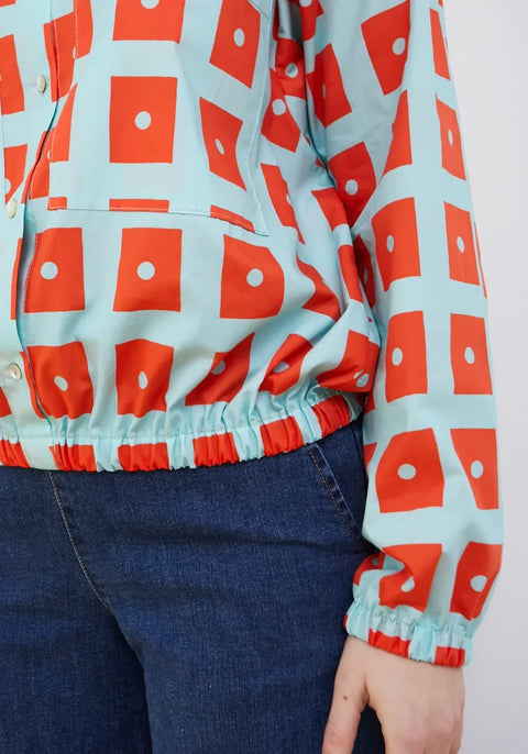 Dr Bloom Bingo Blouse In Blue