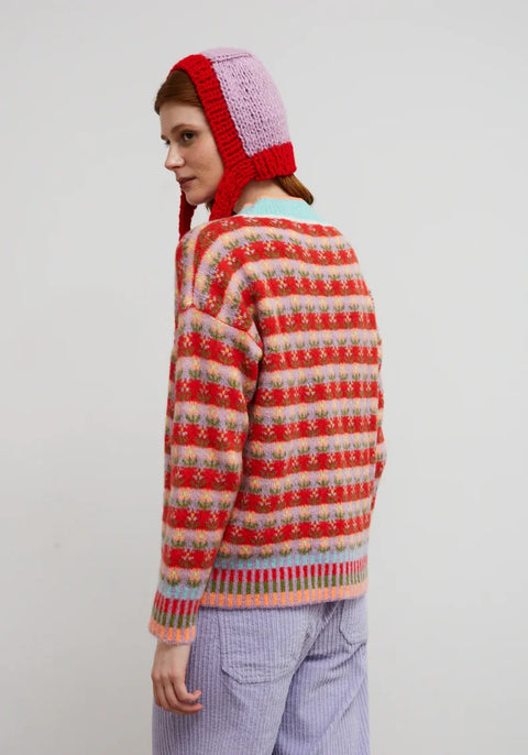 Dr Bloom Blossom Sweater In Pink