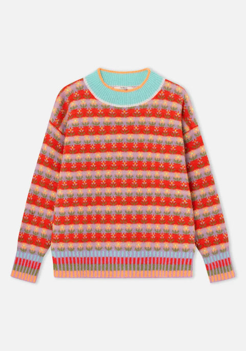 Dr Bloom Blossom Sweater In Pink