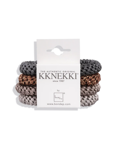 KKNEKKI Bundle 51 Original Hair Ties Beige/Brown/Grey