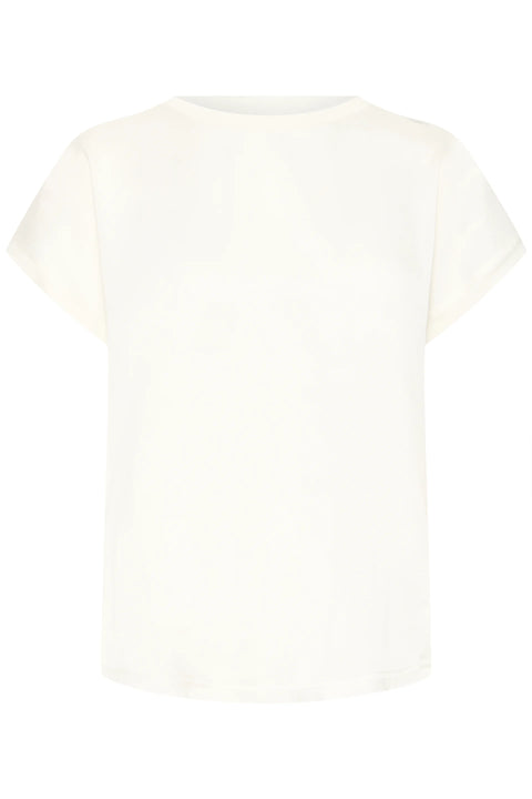 B Young Selita Oneck Tshirt  In Marshmallow