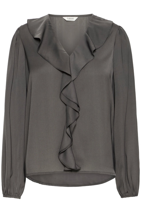 B Young Igomi Blouse In Asphalt