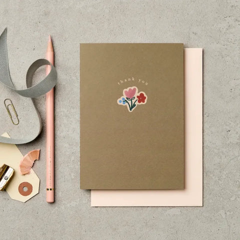 Katie Leamon KL-C1066 Thank You Posy Card