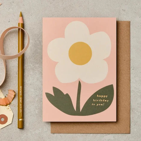 Katie Leamon KL-C1076 Happy Birthday Flower