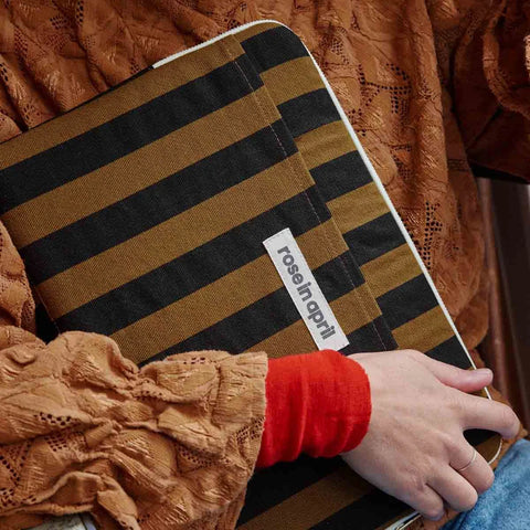 Rose In April Laptop Sleeve 13/14' Octave Stripes Cumin