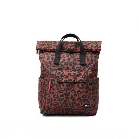 Roka London Canfield B Leopard Print Recycled Canvas Medium