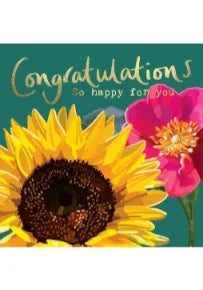 Sarah Kelleher BG26 Congratulations So Happy For You Card
