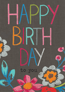 Sarah Kelleher CRA01 Happy Birthday To You Card