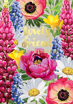 Sarah Kelleher FF37 Lovely Friend Happy Birthday
