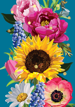 Sarah Kelleher FF91 Flowers Card