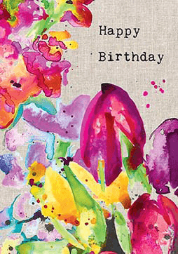 Sarah Kelleher INK49 Happy Birthday Card