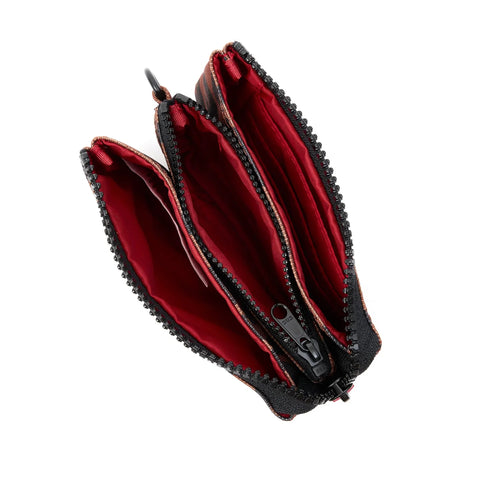 Roka London Carnaby Scarlet Leopard Recycled Canvas