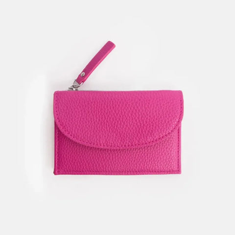 Caroline Gardner Gifts CCP125 Bright Pink & Orange Card Holder Coin Purse