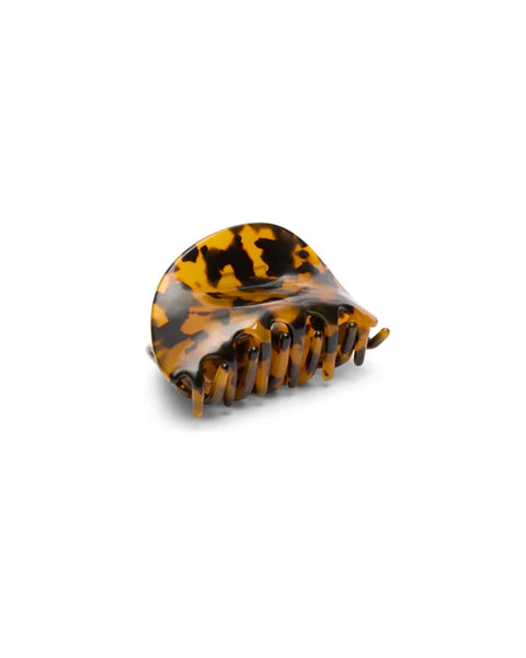 Chalk Chilham Hair Claw In Dark Tortoiseshell