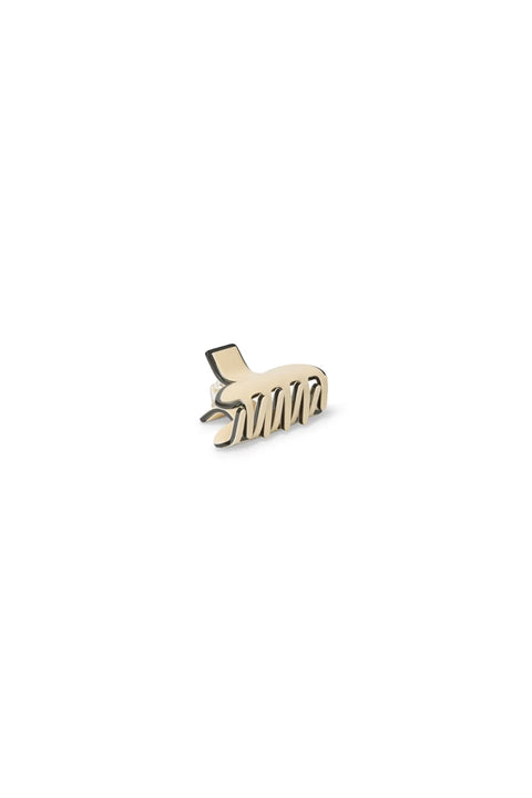 Chalk Doncaster Hair Claw In Cream/Black