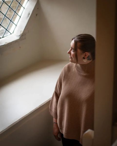 Chalk Vicki Jumper In Dark Tan