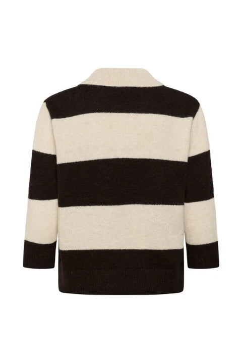 Part Two Charlott Pullover In Whitecap Gray/Molé Stripe