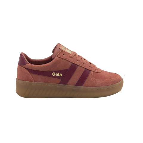 Gola CLA589CK Grandslam Suede TrainerClay/Cerise/Gum