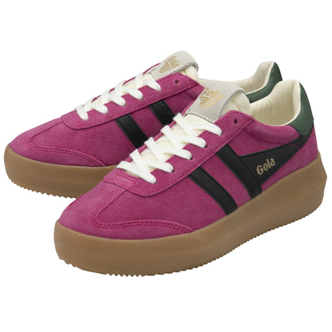 Gola CLB573KB Athena Trainer Fuchsia/Black/Evergreen/Gum