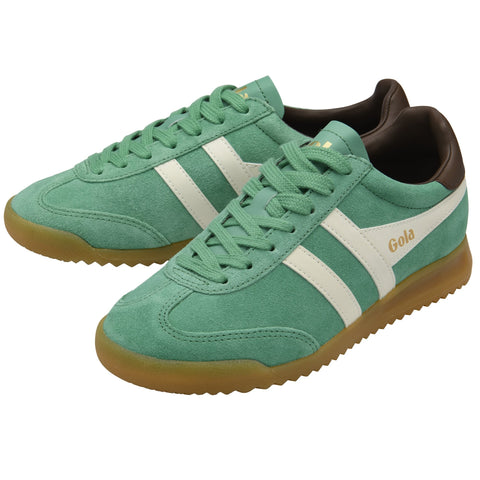Gola CLB761DN Torpedo Trainer Jade/Off White/Dark Brown