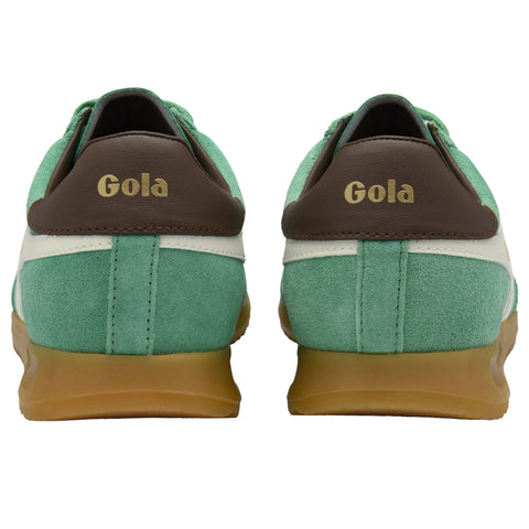 Gola CLB761DN Torpedo Trainer Jade/Off White/Dark Brown