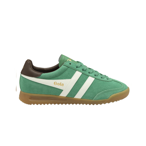 Gola CLB761DN Torpedo Trainer Jade/Off White/Dark Brown