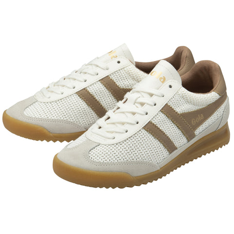 Gola CLB768WC Tornado Zephyr Trainer Off White/Light Caramel