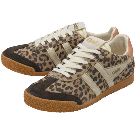 Gola CLB866ZC Elan Safari Trainer Leopard/Mocha/Gold/Terracotta