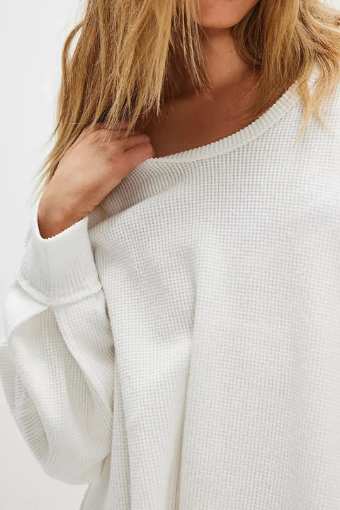 Free People Coast 2 Coast Thermal In Clean Ivory
