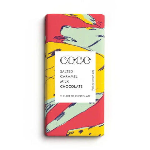 COCO Chocolatier CSC20 Salted Caramel Milk Mini Chocolate Bar 20g
