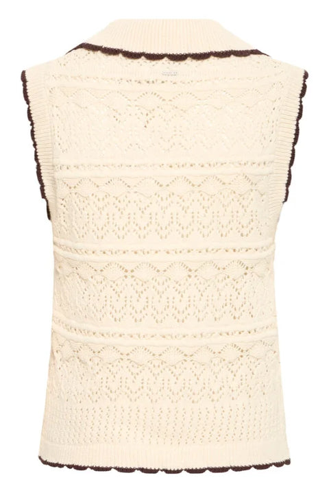 Pulz Dacia Waistcoat In Birch