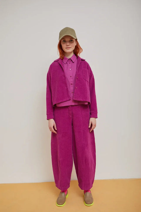 Dr Bloom Dado Trousers In Raspberry