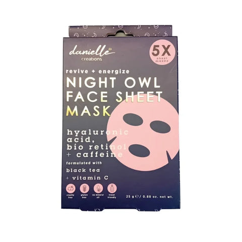 Danielle Creations DC8706NOS Danielle Night Owl Face Mask x 5 Pack